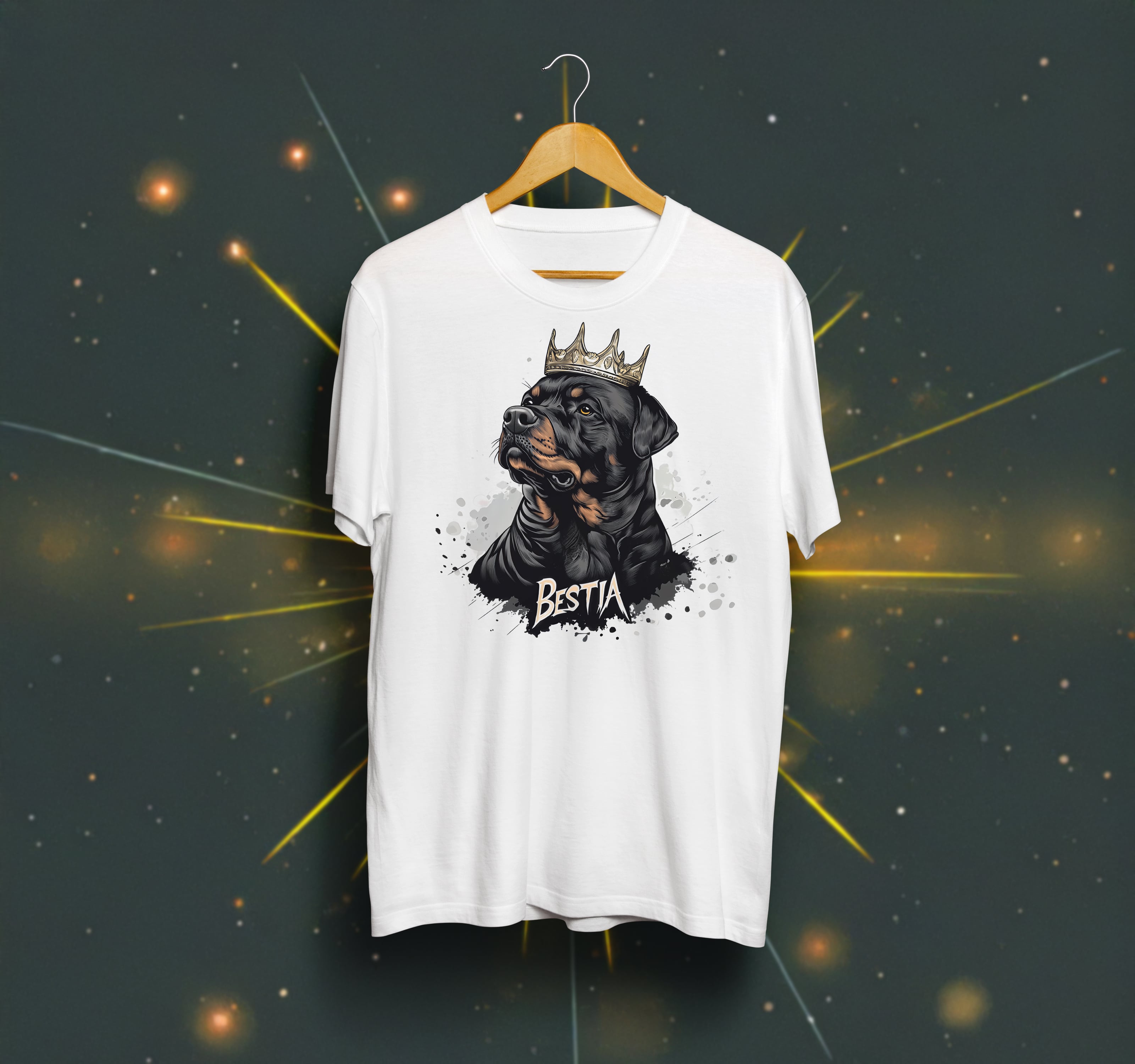 Rottweiler T-shirt White-0
